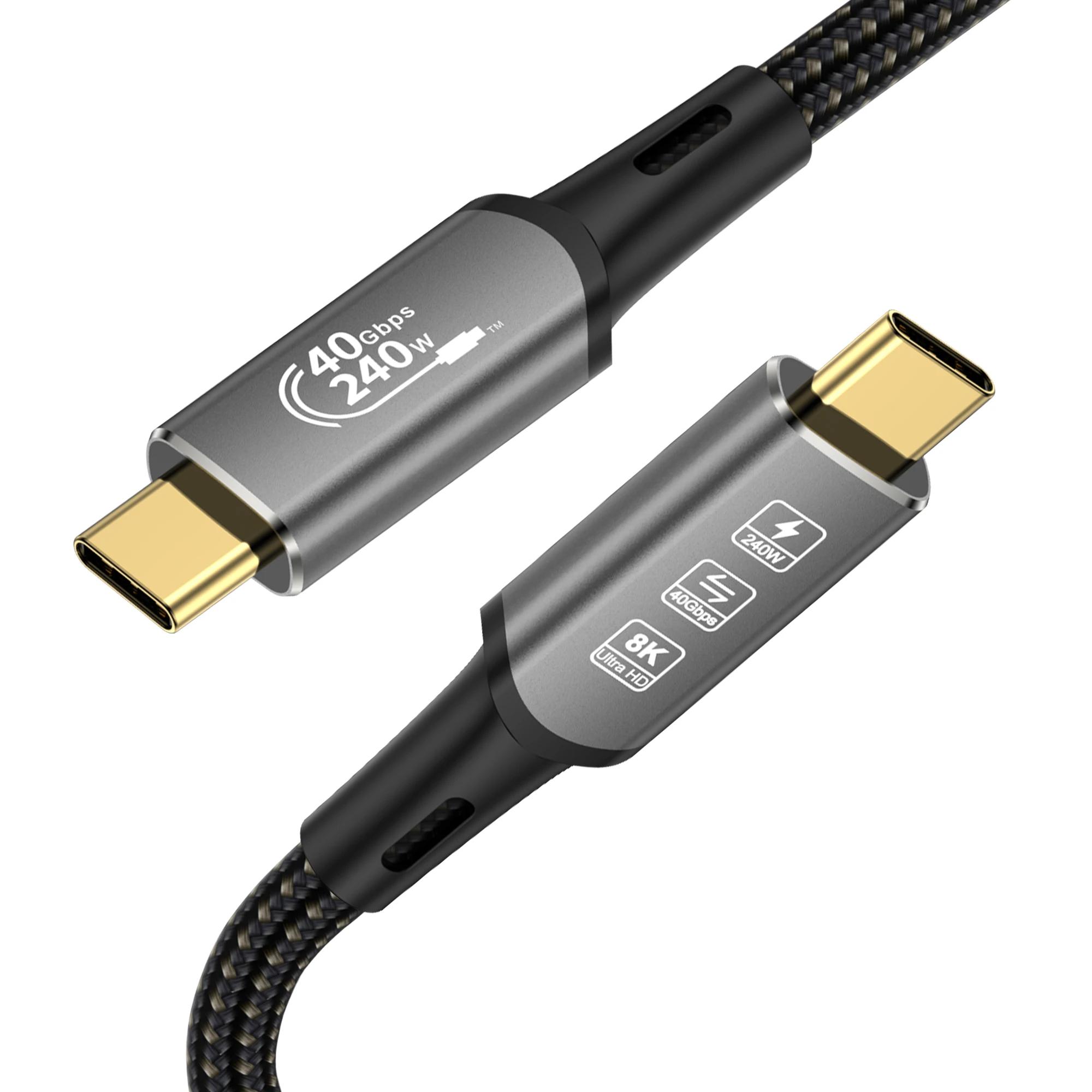 USB4 ̺, Ʈ 4 ̺ , 240 W  ̺, 40 Gbps  ̺, 8K @ 60Hz 4K 120Hz PD3.1, USB C to USB C ̺